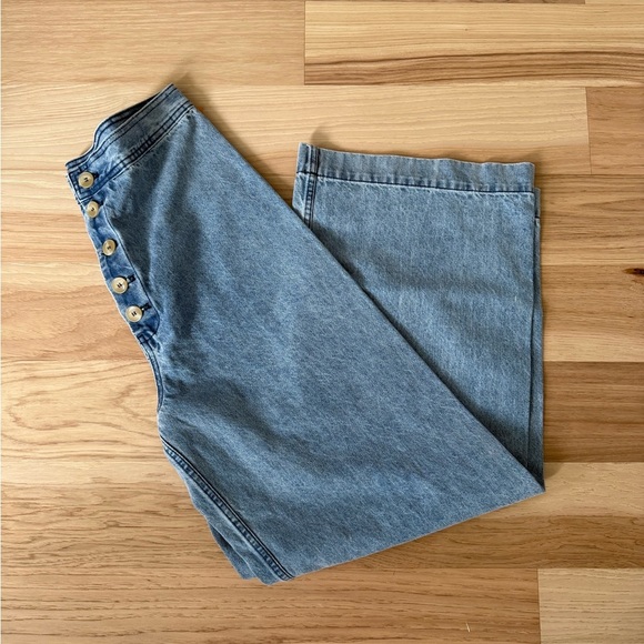 The Odells Sydney Ultra High Rise Wide Legs Jean Size 10 - Picture 10 of 12